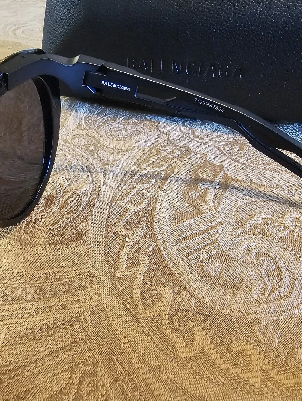 Balenciaga Black Round Oversized Sunglasses 100% Original